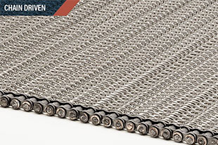 Wire-Mesh's belt shrink chain edges Wire-Mesh's belt shrink chain edges.